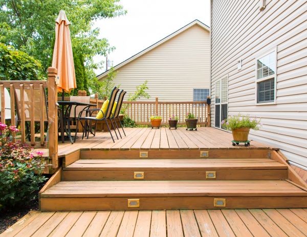 Wooden Patio Installation in Omaha